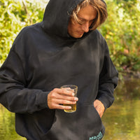 morten - Logo Hoodie Vintage Black