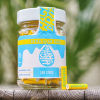 100 HIGHDRATED xtra slim Aktivkohle Filter im Glas