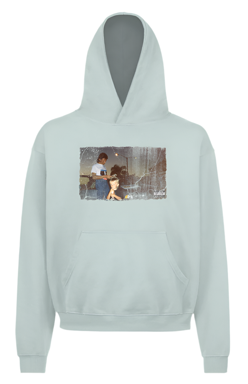 morten - Majic Hoodie Ice Blue