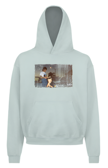 morten - Majic Hoodie Ice Blue