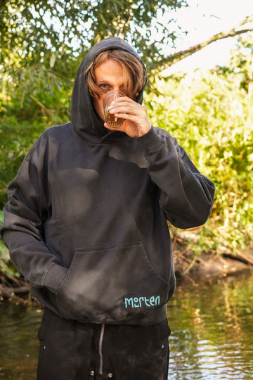 morten - Logo Hoodie Vintage Black