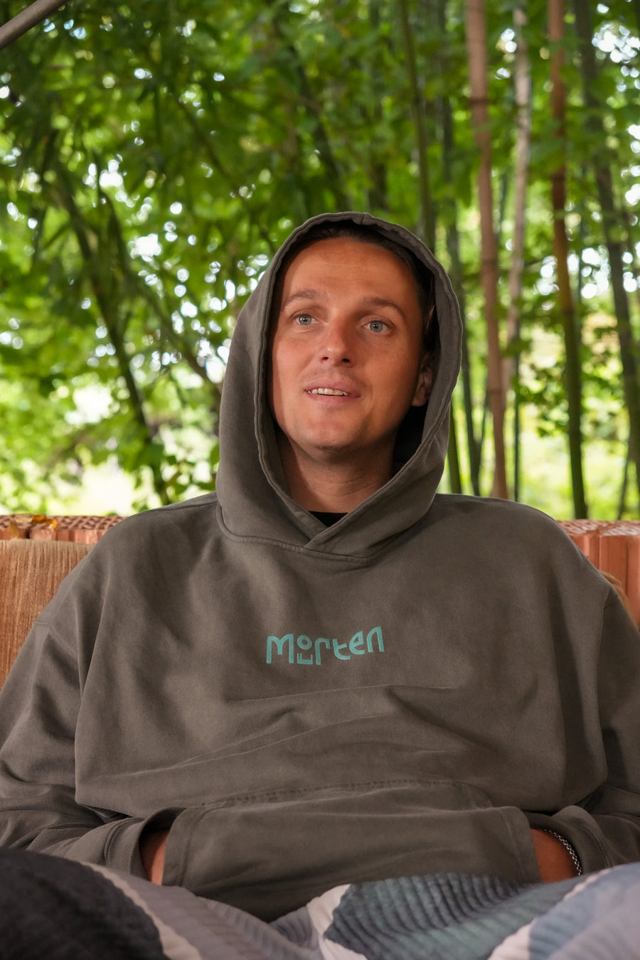morten - Logo Hoodie Olive