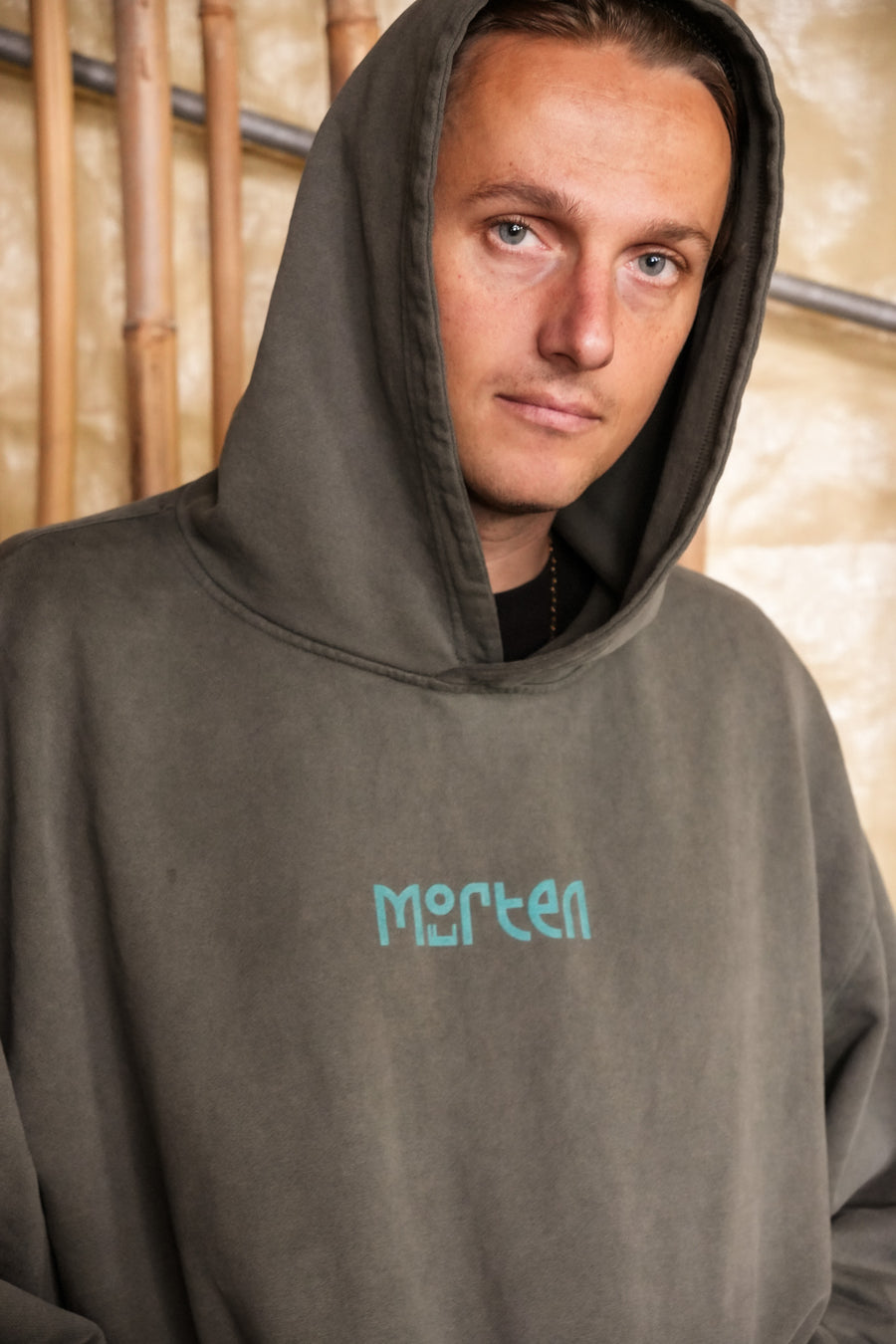 morten - Logo Hoodie Olive