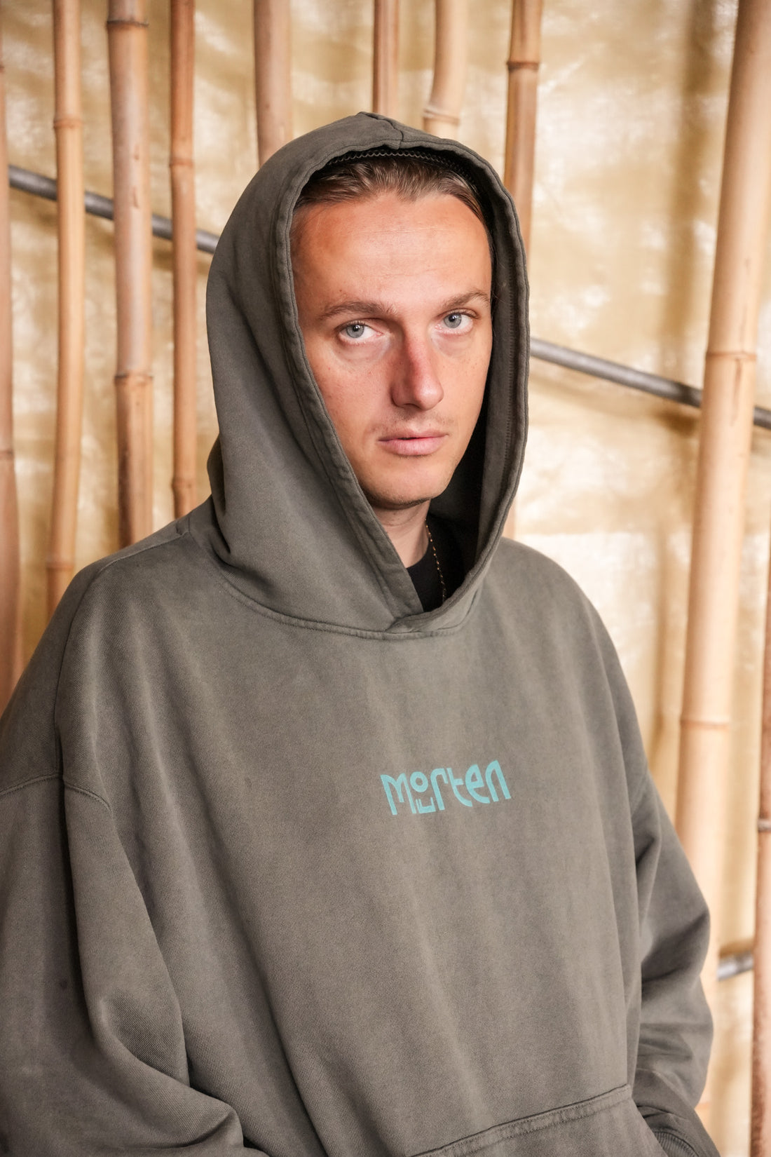 morten - Logo Hoodie Olive