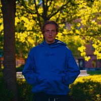morten - Logo Hoodie Blue
