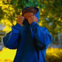 morten - Logo Hoodie Blue