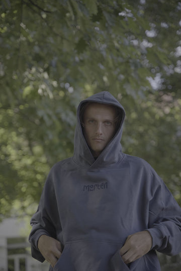 morten - Logo Hoodie Navy