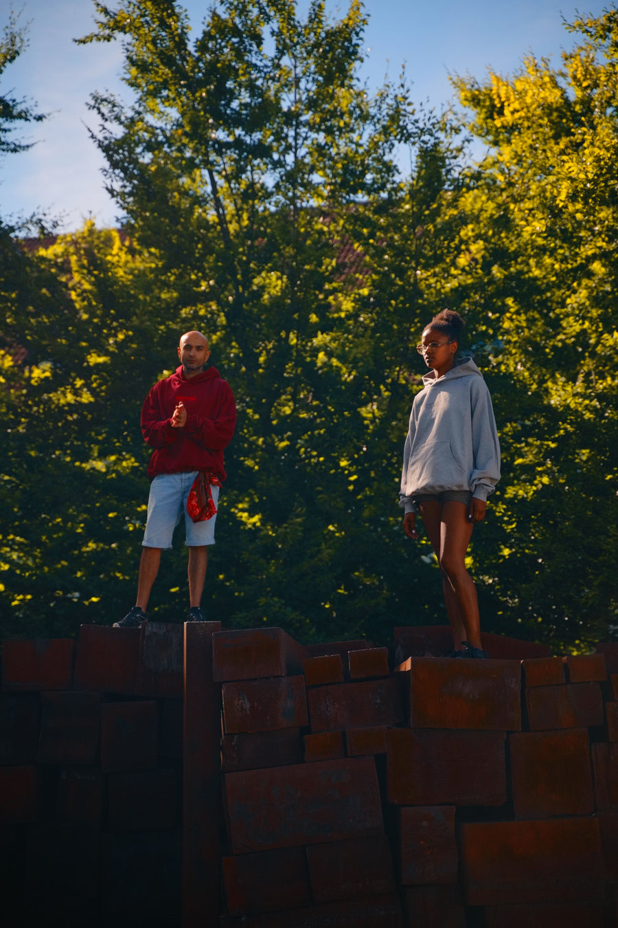 morten - Logo Hoodie Burgundy